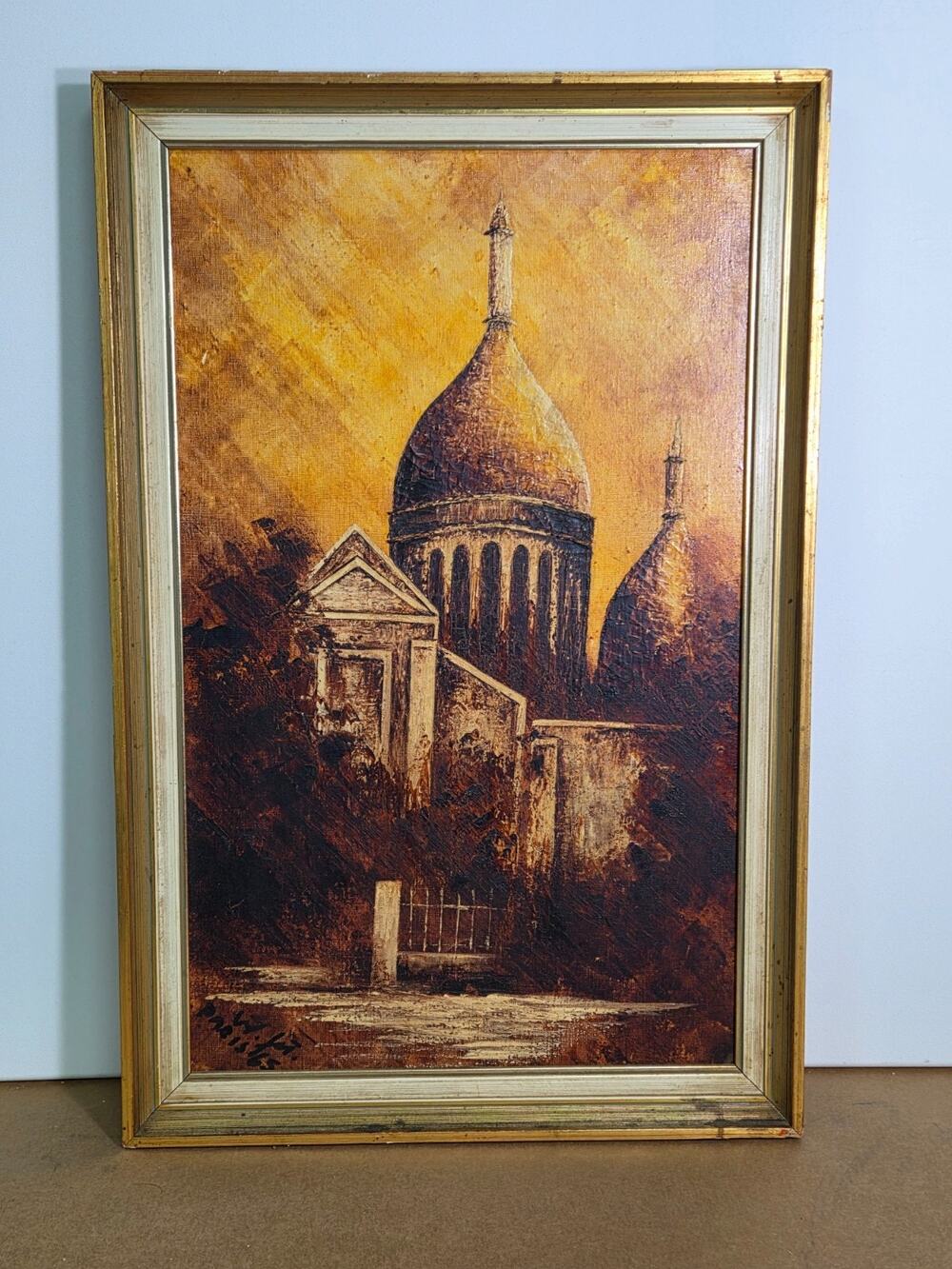Original W. Junghanns Oil Painting - Sacré-Cœur Paris - Le Bateau-Lavoir